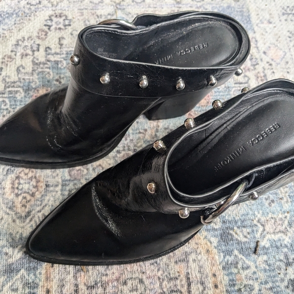 Rebecca Minkoff studded leather slides - Picture 2 of 7